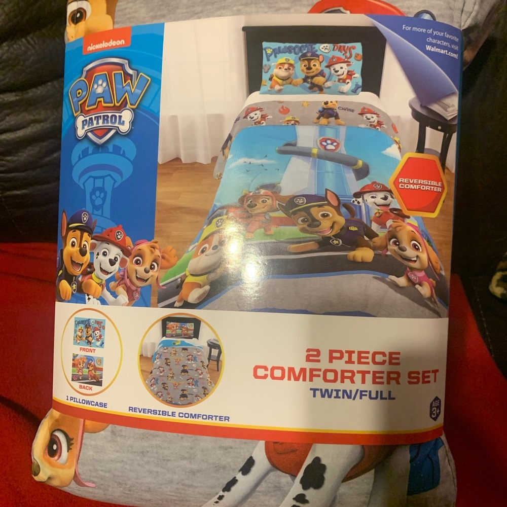 Paw patrol twin/full 2 piece comforter set